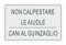 GLOBAL CARTELLO SEGNALETICO - NON CALPESTARE LE AIUOLE CANI AL GUINZAGLIO - Adesivo Extra Resistente, Pannello in Forex, Pannello In Alluminio (Plastica, 10x15 cm)