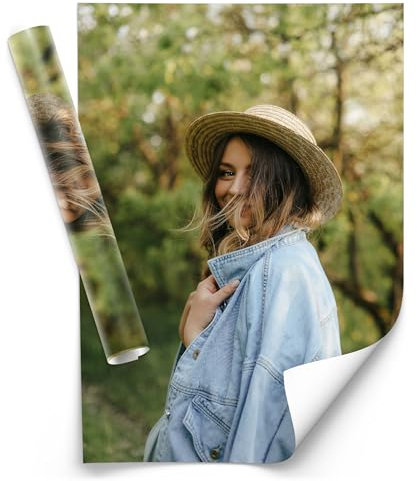 Muralo - Poster mit eigenem Foto - Fotoposter - Fotodruck, Posterdruck Fotogeschenk, Personalisierte Geschenke für Männer und Frauen für Geburtstag, Weihnachten - Br.40cm x Hö.50cm