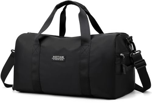 Sport Gym Duffle Tasche für Männer und Frauen 27L, Reise-Duffle Taschen mit Schuhfach und Nasser Tasche, Oxford wasserdichte Wochenend Overnight Tragetasche für Yoga Fitness Flugzeug