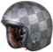 ORIGINE Casco Jet Moto Aperto Scooter Casco Motorino Vintage con Visiera Parasole Omologato ECE (Solid Titanmium, M)