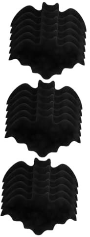Cabilock 18 Pcs napperon Chauve-Souris décoration de Table Halloween Set de Table Halloween Tapis de Table de sous-Verres décor d'halloween Tapis de Bol Fournitures pour la Maison