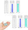 Lot de 6 Ventouses en Silicone pour Lentilles de Contact Souples et Dures - Aide à l'Insertion et au Retrait des Lentilles, Design Antidérapant, Hygiénique, Couleurs Bleues, Vertes et Transparentes