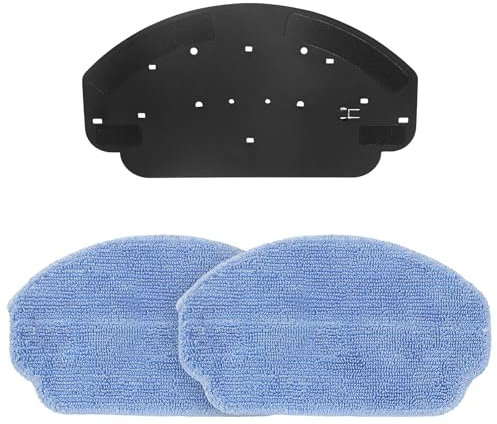 Fixbetter Panni mocio con supporto di ricambio, piastre per EICOBOT BR150, per Cecotec Conga 999 Origin X-Treme Robot Aspirapolvere Ricambi Salviette