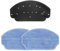 Fixbetter Lingettes avec support de rechange pour EICOBOT BR150, pour Cecotec Conga 999 Origin X-Treme aspirateur Pièces de rechange chiffons de nettoyage du sol