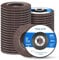 STEBRUAM Disques à lamelles 115mm, 25 Pack pour meuleuse d'angle Disque de ponçage 40 60 80 120 240 Grit en zircone pour le polissage des joints de soudure en oxyde d'aluminium