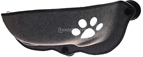 Cat Hammock Bed Window Mount Car Pod Lounger Suction Cups Warm Bed Seat Grey