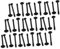 OSALADI 1set Computer-lüfterschrauben Monitor Ratsche Gestell Hardware-muttern Hub Computer-lüfter-schrauben Computer-schrauben-kit Lüfterschrauben Für Computergehäuse Stahl Black 50pcs