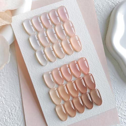 Born Pretty UV Nagellack Jelly Nude - Blanker Tee Gel Nagellack UV Lack Maniküre und Nagelkunst DIY zu Hause