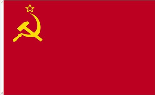 BANDIERA UNIONE DELLE REPUBBLICHE SOCIALISTE SOVIETICHE. U.R.S.S. BANDIERA SOVIETS. Qualità RASO PREMIUM MISURA GRANDE 150X90 CM
