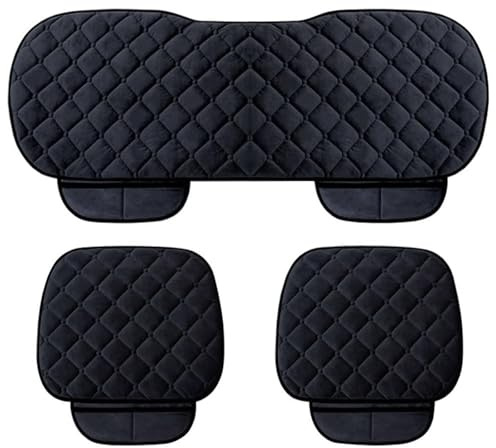 Auto Sitzkissen für Mercedes Benz Clase CLA 180, 220, 250, 200d, Autositzschoner Anti Rutsch Atmungsaktiv Sitzbezüge Sitzauflage Auto Vordersitze Autokissen Zubehör,A/Black