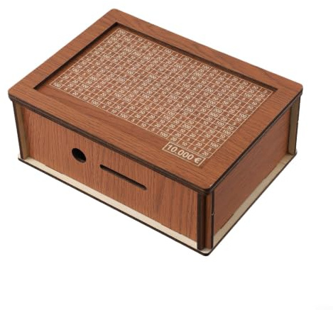 Holz Sparbuch DIY Set mit Marker für Kinder(10000€)