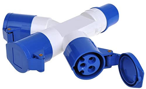 ProPlus 373516 Cee 3-fach Verteiler 16A 230 Volt Stromverteiler Splitter Verteilersteckdose dreifacher Anschluß für Camping