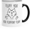 MoonWorks Fluff You, You Fluffin' Fluf Kaffetasse mit böser Katze schwarz Unisize