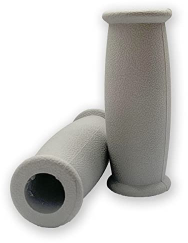 Empuñadura sólida para muleta, mango de repuesto para muleta, 2 unidades, color gris