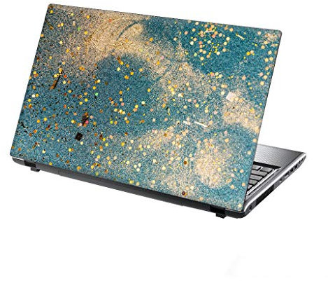 TaylorHe 13-14 inch Laptop Skin Vinyl Decal with Colorful Patterns and Leather Effect Laminate MADE IN England Sparkles in Sky
