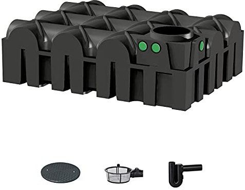 REGENTA Regenwassertank Flachtank Zisterne 5000 Liter Garten inkl. Filter mit Zubehör