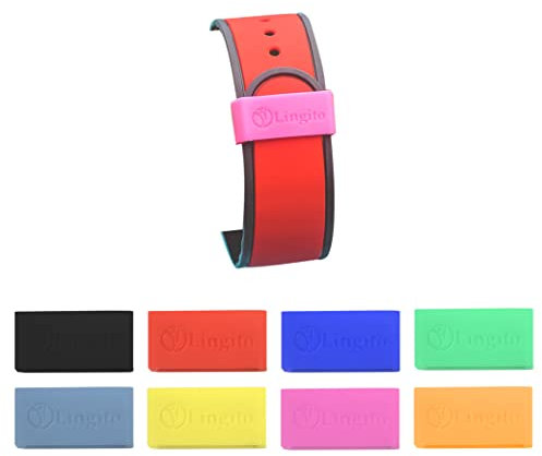 Magic Band Protectors, Multicolor Smart Watch Safety Bands Made for Fitbit Charge, Charge HR, Garmin Vivofit, Disney Magic Band 2.0 and More, one size, Silicone