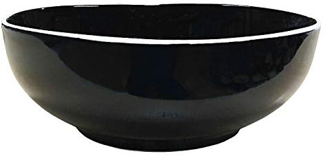 Rose & Tulipani Saladier 24 cm Noir Brillant Noir