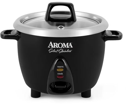 Aroma Select Stainless Steel 6 Cup Rice Cooker Inner Pot