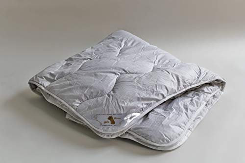 Gold Alpaca Alpaka Baby-Bettdecke | Ganzjahresdecke 100% Füllung Alpaka-Wolle 675g | (100 x 135 cm)