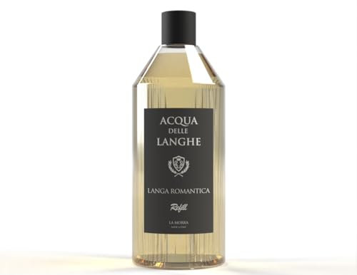 Acqua delle Langhe - Nachfüllpackung für Raumduft und Aromadiffusor - 500 ML Langa Romantica Duft - Hergestellt in Italien