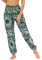 Nuofengkudu Damen Hippie Harems Hose Pumphose Haremshose Aladdinhosen Boho Gemustert Gesmockte Taille mit Taschen Yogahose Freizeithose Sommerhose Strandhose(Y-Muster J,One Size)