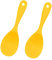 CuillèRe de Service,2 Ensembles CuillèRe de Service à Riz,Ustensile Pour La Cuisine en Silicone fonctionne Pour Le Riz, La PuréE De Pommes de Terre Ou Plus (Jaune)