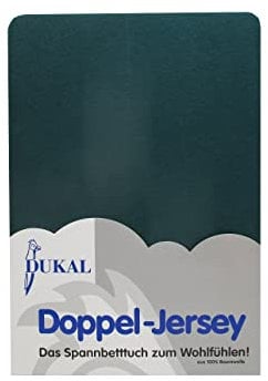 Dukal | Spannbettlaken für Laufgitter Krabbelgitter Laufstall | 100x100 cm | aus hochwertigem DOPPEL-Jersey | 100% Baumwolle | Farbe: tanne