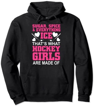 Eishockey, Eis Hockey Girl Pullover Hoodie