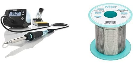 Weller WE 1010 Soldering station kit with Weller WSW SCN M1 (T0051401399) Lead Free Solder Wire, Ø 0.8mm, 100g