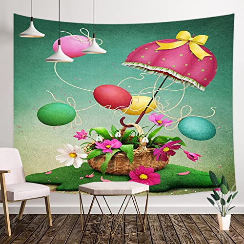 Tenda Doccia 180x200 Ombrello Uovo Di Pasqua Tenda Doccia Antimuffa Polyester Tenda per Doccia Lavabile Tende Doccia Antibatterica Tenda Vasca da Bagno Impermeabile Tenda da Doccia con 12 Ganci