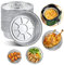 50PCS 7 Inch Disposable Aluminum Foil Plates Round Tin Foil Pie Pans for Air Fryers Baking Cooking Storage Roasting