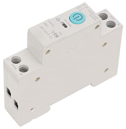 Sonew Leitungsschutzschalter, WiFi Smart Switch Breaker, Telefon Fernbedienung Smart Home Leistungsschalter Unterstützen Timing Control Countdown Loop Timing(63A)