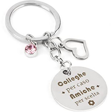 Portachiavi Personalizzato Amicizia Donna Uomo Regalo Compleanno per Collega Speciale Originale
