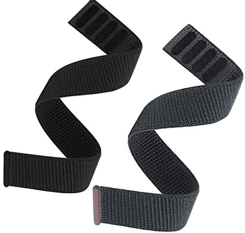OTOPO 26mm Loop Nylon Armband für Fenix 6X/Fenix 5X/Fenix 7X, Ultraleichtes Schnell Trocknen Schleife Waschbar Uhrenarmband für Garmin Fenix 6X Pro/Sapphire/3X,Enduro,Tactix Delta Schwarz Grau