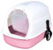 Baoblaze Hooded Cat Litter Box with Lid Pet Litter Box Fully Enclosed Cat Toilet with Door Removable Kitty Litter Tray, Pink