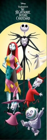 empireposter Nightmare Before Christmas - Characters - Poster Plakat Druck - Grösse 53x158 cm