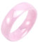 Homxi Keramik Ring Damen,Rund 6mm Ring Rosa für Damen Damenring Größe 57 (18.1)