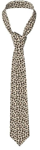 Trukd Klassische Herren-Krawatte mit Totenkopf-Motiv, bedruckte Seide, enganliegend, einfarbig, Paisley-Krawatte, leopardenmuster, One size