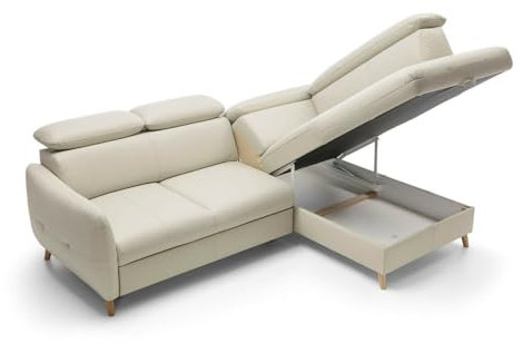 VIENNA INTERNATIONAL FURNITURE Modell Hugo, ECKSOFA MIT BETTFUNKTION