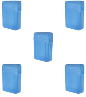 Lot de 5 boîtiers de rangement pour disque dur HDD SSD 2,5 Bleu