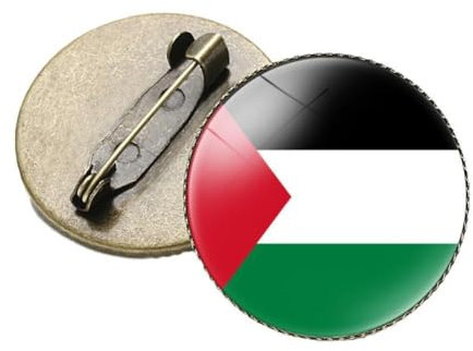 Israelisch-Palästinensische Friedensbrosche Pin Friedensabzeichen für Israel Palästina Israel Flagge Krieg Brosche Pin Stop Peace Palästina für, 2pcs