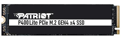 Patriot P400 Lite Disque SSD interne 4 To – NVMe PCIe Gen 4x4 – M.2 2280 – Disque SSD – P400LP4KGM28H