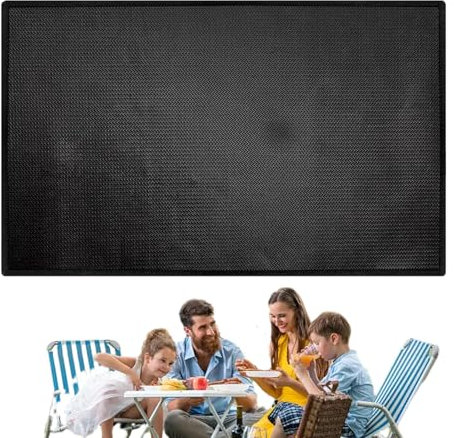 Hailerio Feuerbeständige Grillmatte – Grillmatte für unter dem Grill, Küchendeckmatte, öldichte Grillboden-Pads, faltbare Grillmatte für Grill