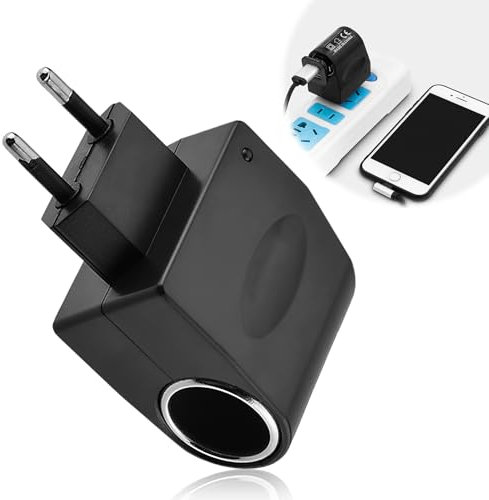 Adaptateur Allume Cigare Secteur 220V à 12V, 6W AC à DC pour Voiture, Transformateur 110V-220V pour Prise Allume Cigare, Compatible avec GPS, Smartphone, Lecteur de Musique, Station de Radio