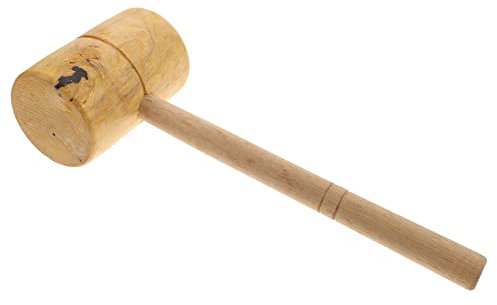 NUOBESTY Holzhammer Aus Massivem Rosenholz Stabiler Handwerker Mallet Für Holzarbeiten Hochfest Korrosionsbeständig Leicht Ergonomischer Griff Für Stechbeitel Schnitzwerkzeuge Tischler Und