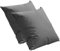 ZZDZW Outdoor Kissenbezug 80x80 50x70 60x80 Kissenbezüge Groß 2er Set Wasserdicht Garten Kissenhülle 50x50 60x60 Couch Dekokissen Bezug Abnehmbare Sofa Kopfkissenbezug(Grau,70x70 cm Pack of 2)