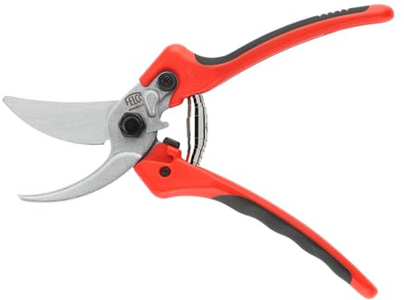 FELCO 171L Gartenschere Bypass für große rechte Hände- Präziser Schnitt bis 25 mm- Gehärtete verchromte Stahlklinge- Ergonomischer PU/TPR Griff- Hergestellt in der Schweiz