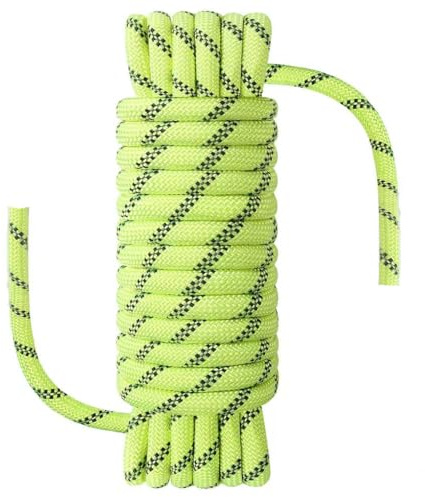 NorthPada Corde marine pour bateau, pêche, rafting, camping, randonnée, chasse, canyoneering, amarrage, flottant, ancre, amarrage, sauvetage en nylon/polyester vert fluo 12 mm x 5 m