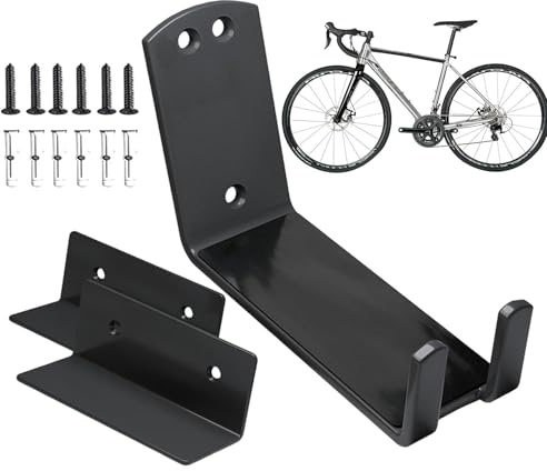 Fahrrad-Wandhalterung für Garage, platzsparende Pedal-Display-Haken, Garage, Fahrradständer, Wandhalterung, für Mountainbike, Rennrad, Roller, Haus, Outdoor, Indoor